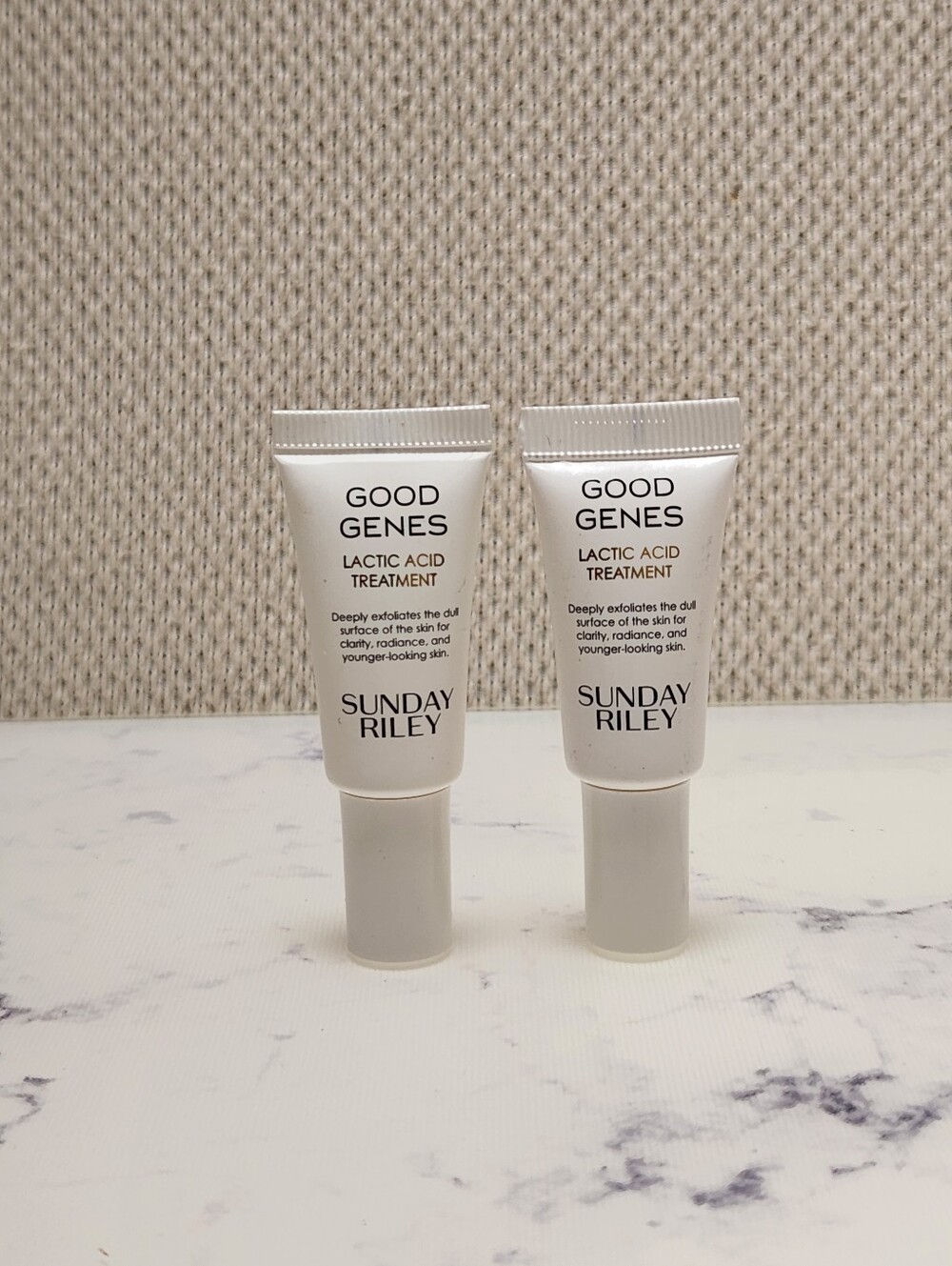 2 Sunday Riley Good Genes Lactic Acid Treatment Mini Travel Size .17 Oz New